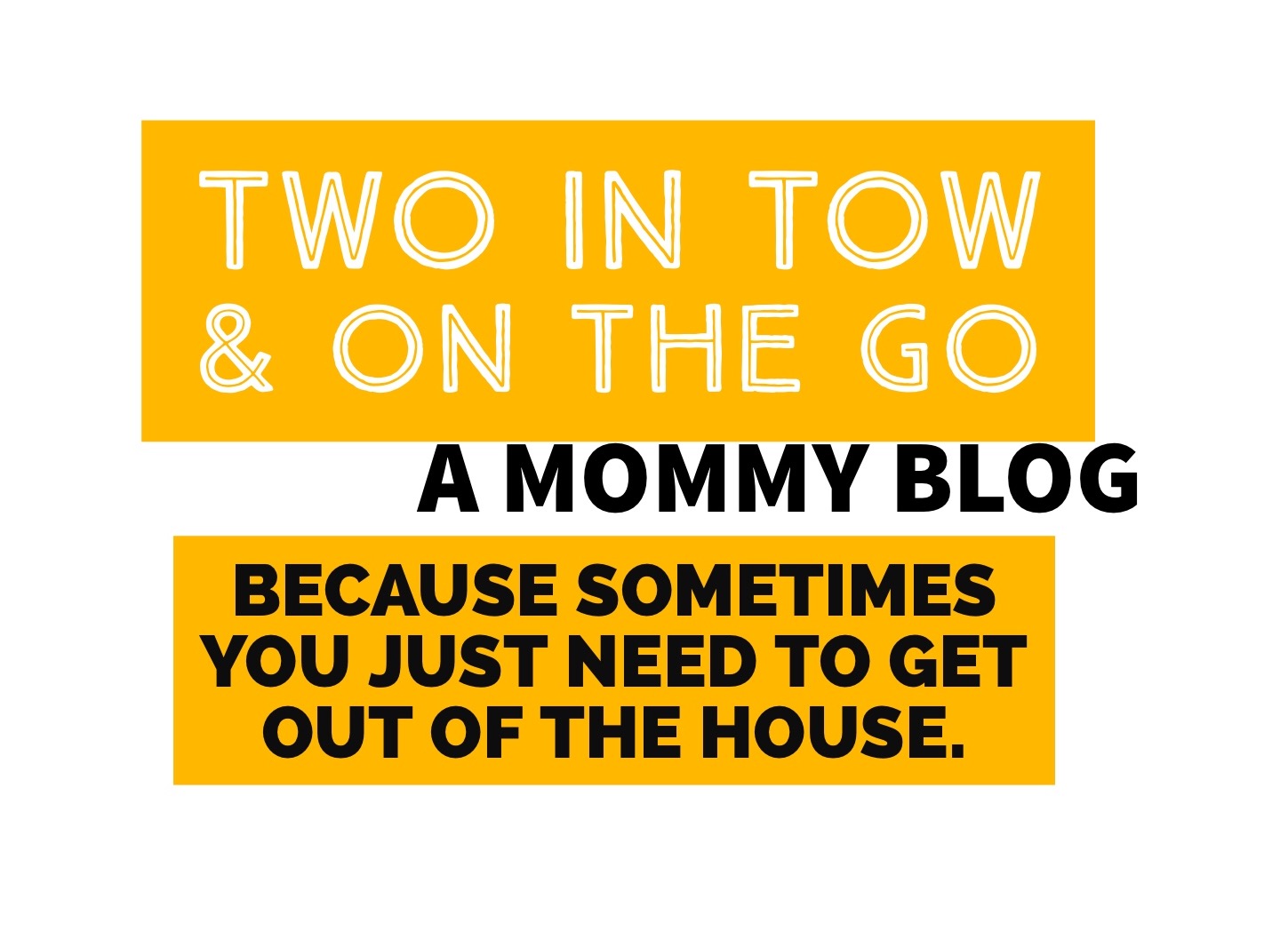 Two in Tow & On The Go Yellow Ad Logo
