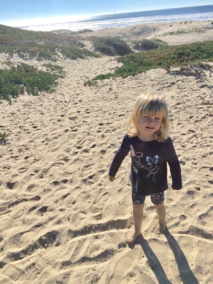 Toddler meltdown at the beach