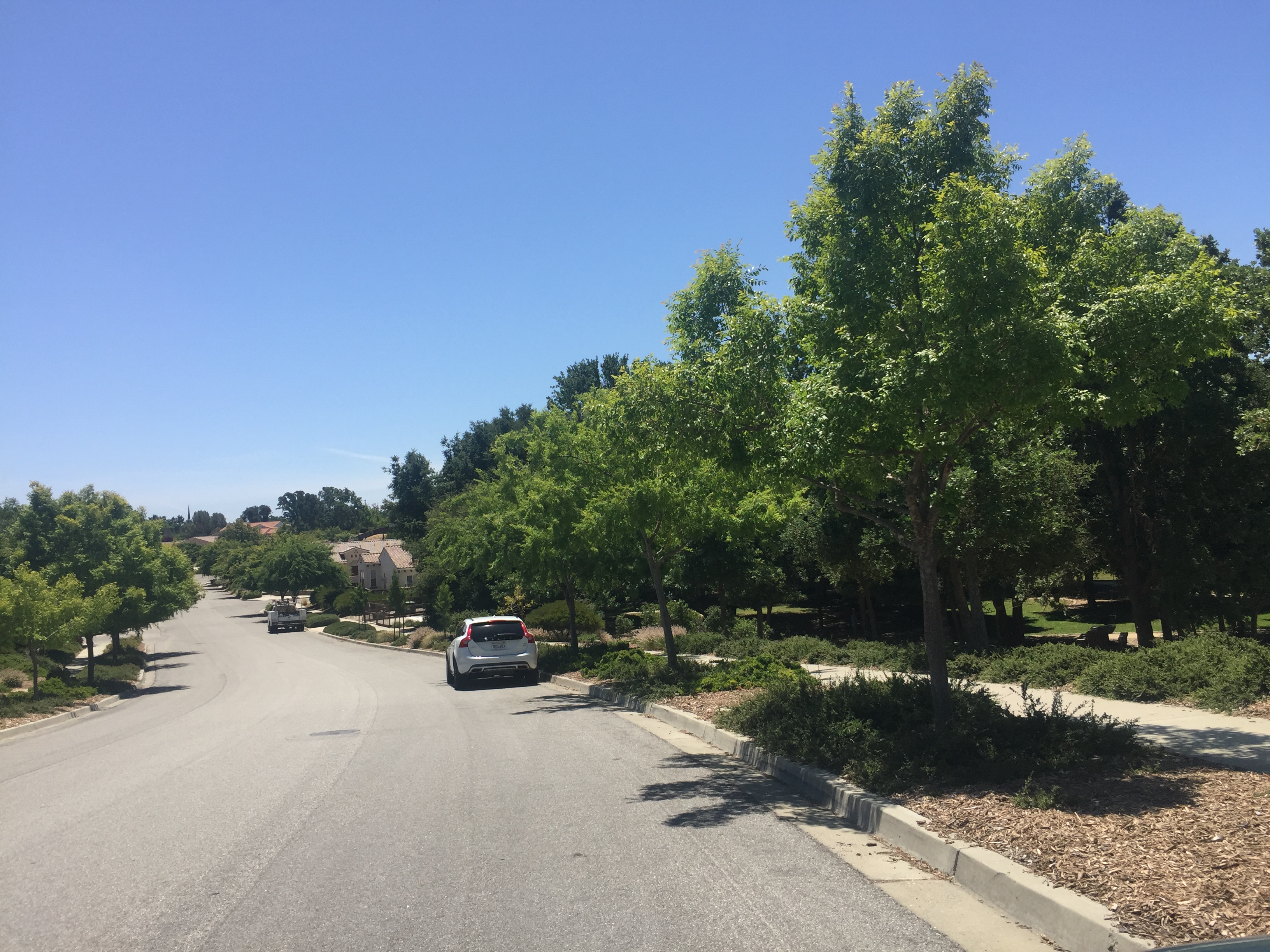 Street Parking at Apple Valley Park in Atascadero California