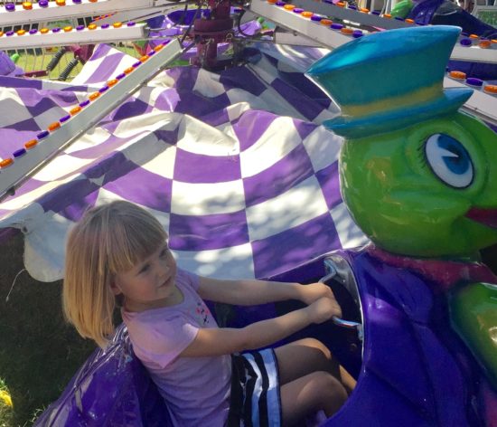 Turtle ride for little kids at the California Mid State Fair