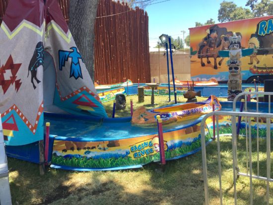 Canoe ride for little kids at the California Mid State Fair