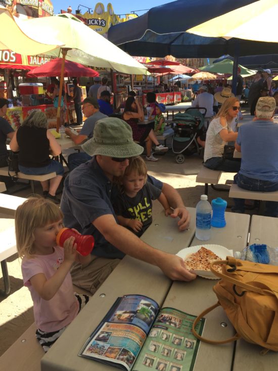 Food Court seating at the California Mid State Fair