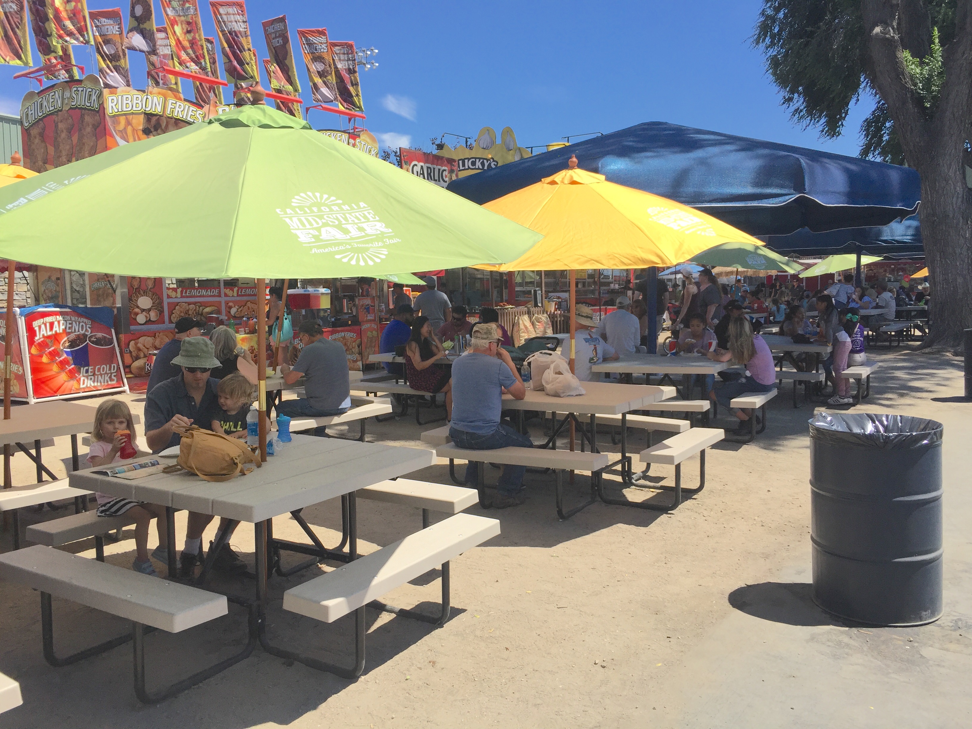 Food Court seating at the California Mid State Fair