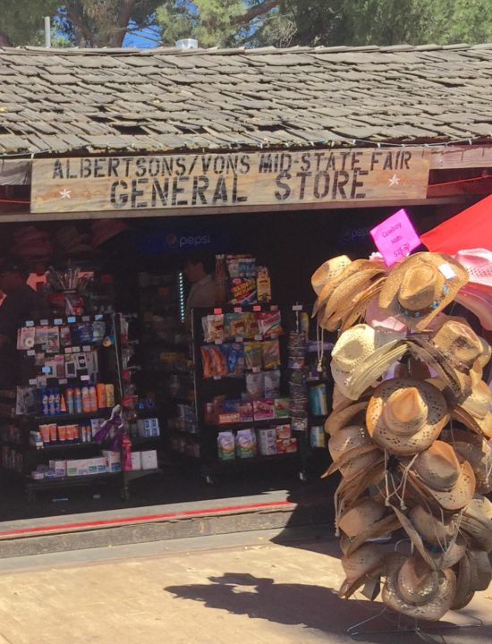 Albertsons/Vons general store sells sunblock and other essentials at the California Mid State Fair