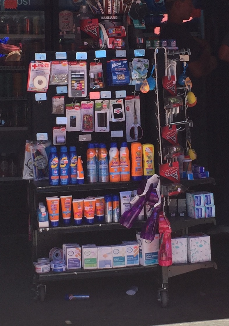 Albertsons/Vons general store sells sunblock and other essentials at the California Mid State Fair