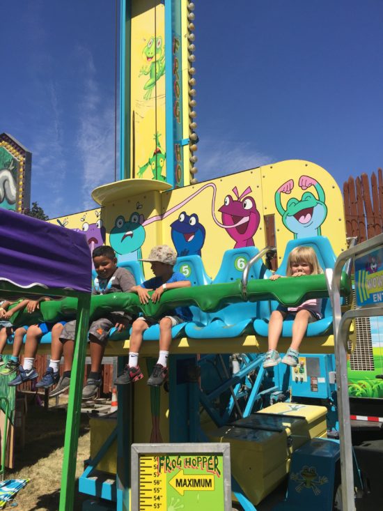 Frog Hopper ride for little kids at the California Mid State Fair