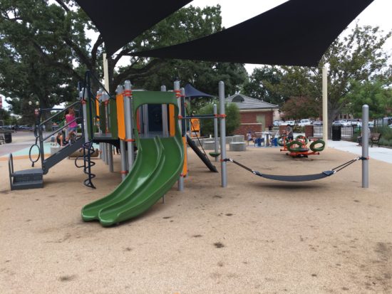 Big kids side at Paso Robles Downtown City Park playground