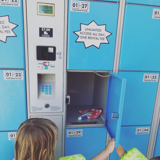 The Ravine Waterpark lockers