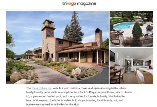 Two In Tow & On The Go's feature about the Paso Robles Inn For Trivago Magazine_1