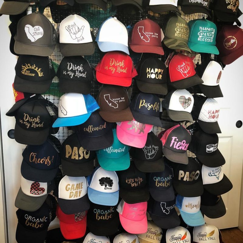 Paso Robles Mom Custom Hats_Hall Wall 2