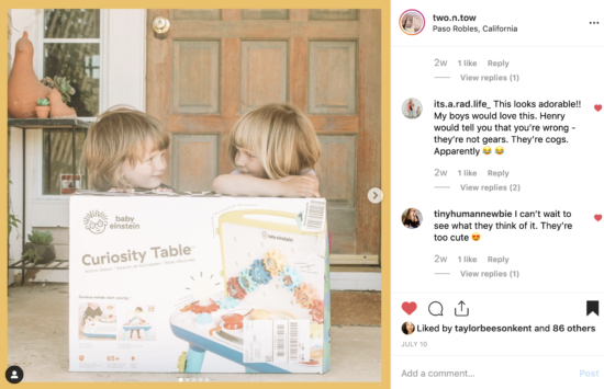 Curiosity Table by @BabyEinstein