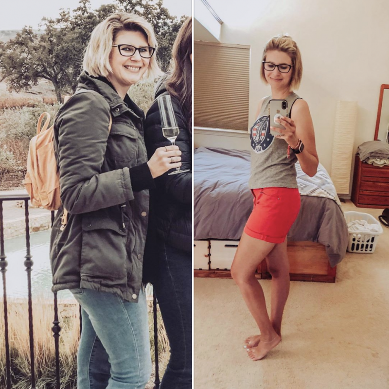 Keto Diet before and after two months in for 30s woman