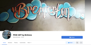 screenshot of facebook page featuring text mural