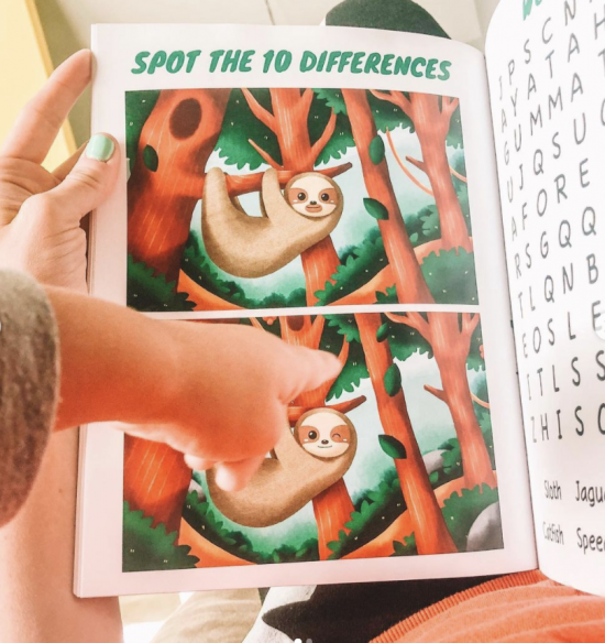 sloth wordsearch grid