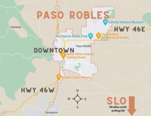 map of paso robles