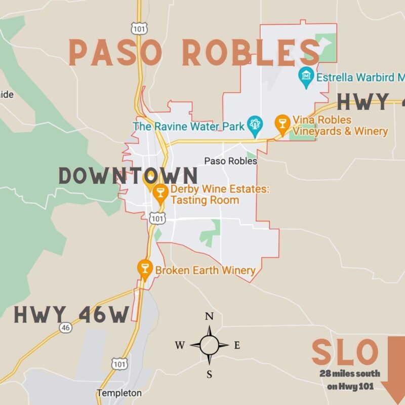 map of paso robles