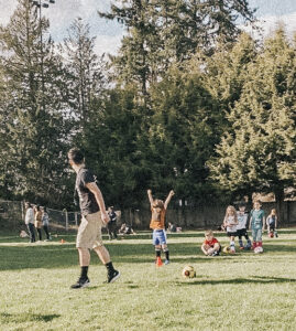 kids on Soccer field